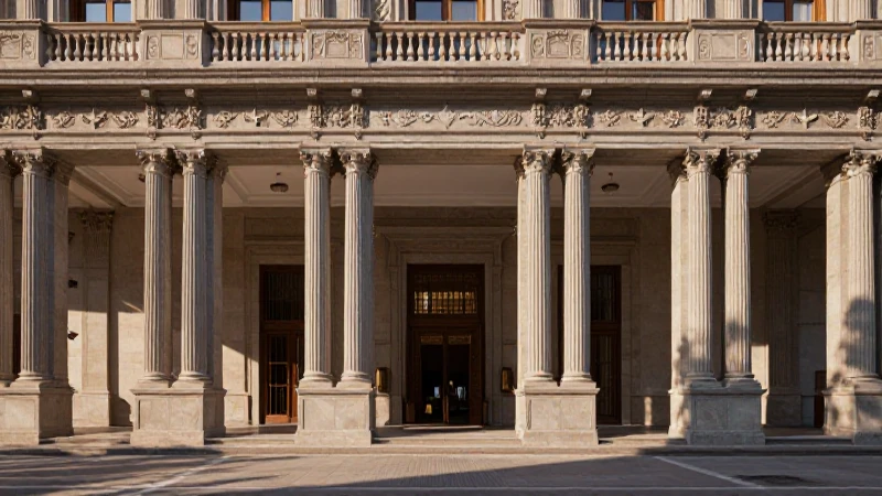 Zaguán: Definición y concepto esencial en arquitectura 4 Entrada arquitectónica grandiosa con estética mexicana moderna