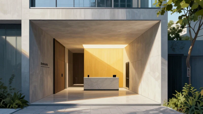 Zaguán: Definición y concepto esencial en arquitectura 8 Espacio arquitectónico moderno y cinematográfico